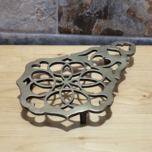 VTG Brass Bronze Trivet Wall Hanging Decor - Picture 7 of 10
